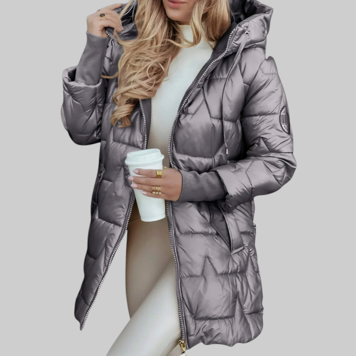 Jimena Abrigo acolchado con estilo