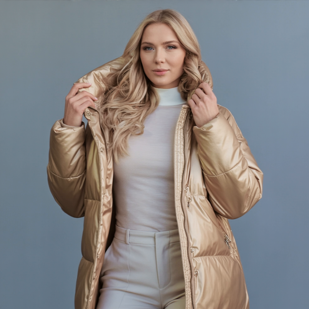 Jimena Abrigo acolchado con estilo