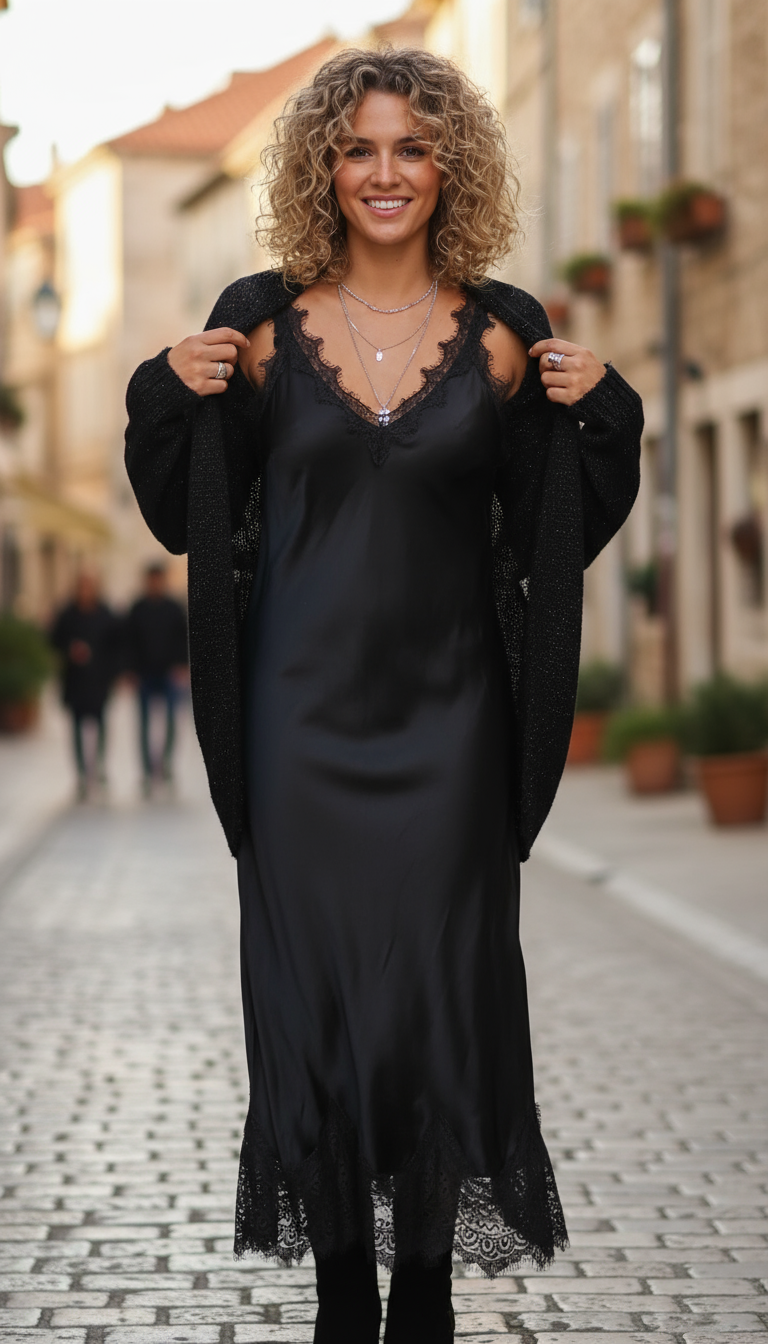 שמלה עם כתפיות + סט קז'ואל עם בלוזה