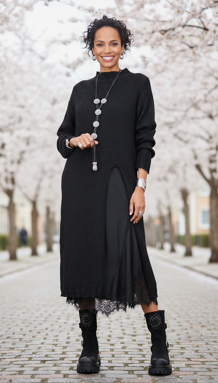 שמלה עם כתפיות + סט קז'ואל עם בלוזה