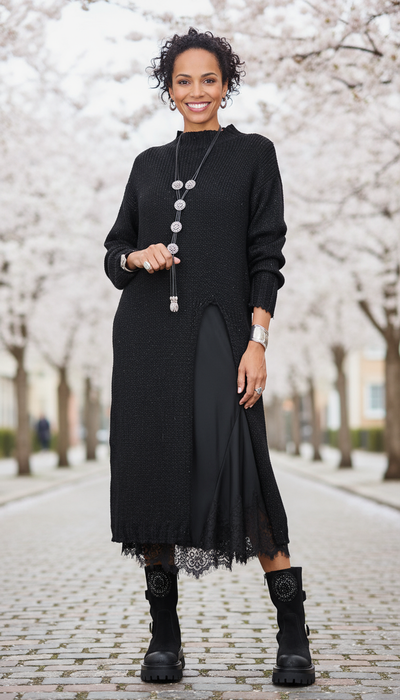 שמלה עם כתפיות + סט קז'ואל עם בלוזה