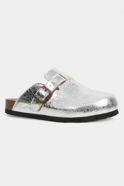 Aubree | Zuecos Unisex de Gamuza con Hebilla Ajustable